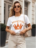 Dámske tričko PRINCY white FashionStreet RY2392 Dámske tričko PRINCY white FashionStreet RY2392