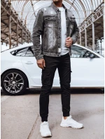 Pánska džínsová bunda čierna FashionStreet TX4696