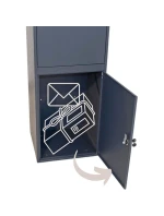KURIÉRSKA POŠTOVÁ SCHRÁNKA 2V1 STOJACA 38X41X102CM 1068749