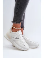 Dámské bílé tenisky z ekokože model 21657592 - Boto Dámské bílé tenisky z ekokože model 21657592 - Boto