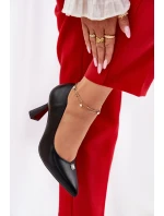 Elegantní lodičky na se  černé model 21692769 - VINCEZA