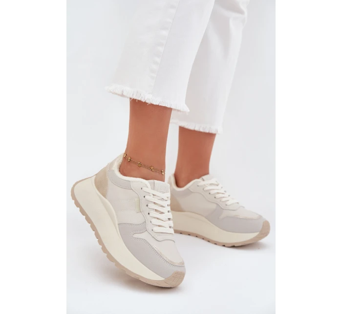 Dámske kožené tenisky Big Star HI-POLY SYSTEM - biele Dámske kožené tenisky Big Star HI-POLY SYSTEM - biele