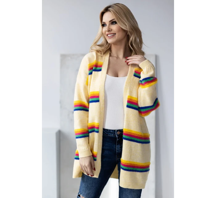 Sveter na zapínanie model 178649 PeeKaBoo