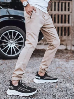 Pánské kalhoty jogger béžové Dstreet model 21963327 - FashionStreet