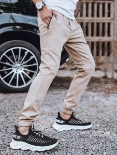 Pánske nohavice tyou jogger béžové FashionStreet UX3306