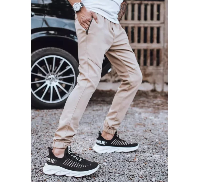 Pánské kalhoty jogger béžové Dstreet model 21963327 - FashionStreet