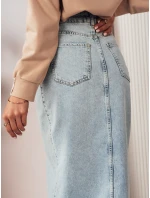 Modrá džínsová sukňa VIRTON FashionStreet CY0441 Modrá džínsová sukňa VIRTON FashionStreet CY0441