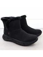 Dámske nepremokavé snehové topánky s kožušinou Rieker M6554-00 black Dámske nepremokavé snehové topánky s kožušinou Rieker M6554-00 black