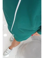 Mikina s kapucňou tmavo zelená