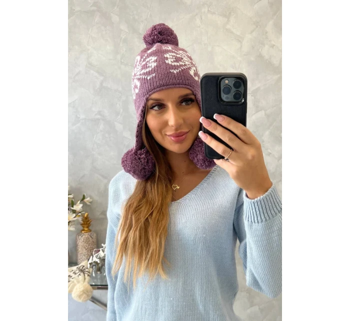 Dámske uši Balbina K381 fialové