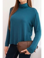 Dámska viskózna blúzka s vysokým golierom a dlhými rukávmi Marine Dámska viskózna blúzka s vysokým golierom a dlhými rukávmi Marine