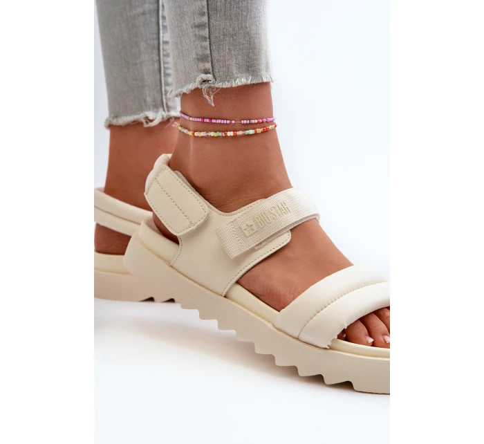 Dámské sandály na platformě Big Star model 21660784 béžové - Big Star Shoes Dámské sandály na platformě Big Star model 21660784 béžové - Big Star Shoes
