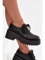 Dámské polobotky s přezkou ekokůže černé model 21714769 - Boto Dámské polobotky s přezkou ekokůže černé model 21714769 - Boto