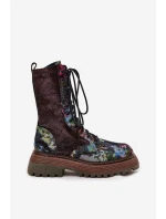 Dámské kožené workery model 21725135 Multikolor - Maciejka