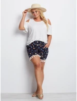 Šortky AT SN model 16156842 tmavě modrá - FPrice Šortky AT SN model 16156842 tmavě modrá - FPrice