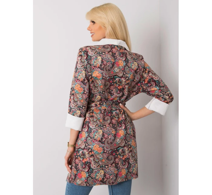 Dámsky kabát DHJ PL 6022A.26X čierny a červený