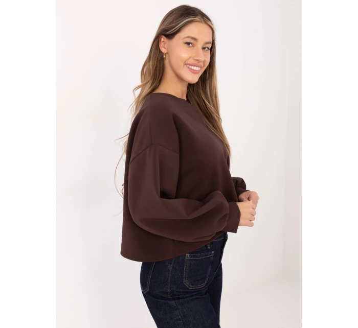 Mikina MJ BL H2412.26 tmavohnedá