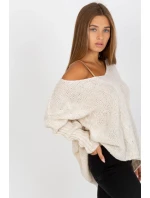 Dámsky sveter Model TW-SW-BI-M903.33X Ecru - Och Bella