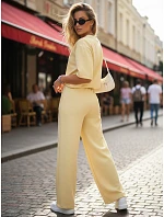 komplet damski z krótkim rękawem żółty model 22194542 - FashionStreet