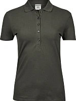 Tee Jays TJ 145 Dámske luxusné ťažké strečové piqué polo 18.0145 tmavozelené