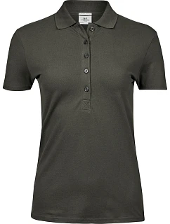 Tee Jays TJ 145 Dámske luxusné ťažké strečové piqué polo 18.0145 tmavozelené