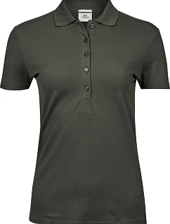TJ 145 Dámské luxusní těžké strečové piqué polo model 22448724 deep green - Tee Jays