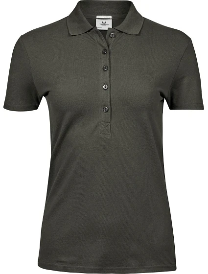 Tee Jays TJ 145 Dámske luxusné ťažké strečové piqué polo 18.0145 tmavozelené