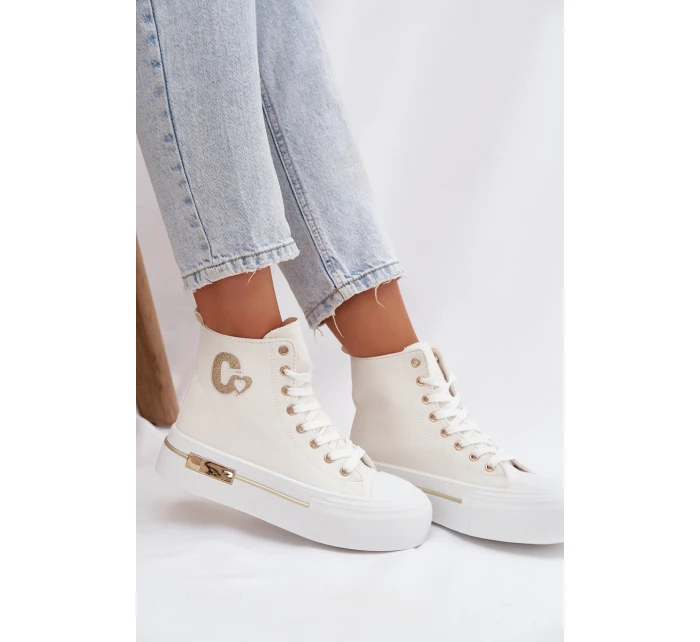 Dámské tenisky na platformě Bílé Meloria