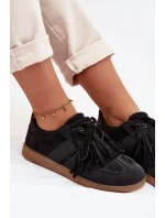Dámské tenisky s třásněmi Černé model 21954597 - Boto