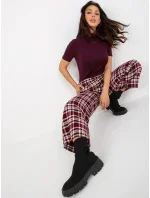 Dámské kalhoty LK SP bordó FPrice model 18398621 - Lakerta Dámské kalhoty LK SP bordó FPrice model 18398621 - Lakerta