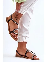 Dámske sandále JH291 black - Krok vo veľkom štýle Dámske sandále JH291 black - Krok vo veľkom štýle