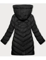 Čierna dámska zimná bunda s kapucňou (5M3155-392)