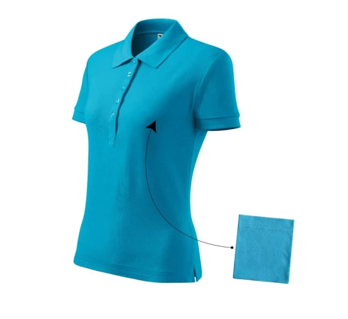 Polokošile Cotton W model 18726967 tyrkysová - Malfini Polokošile Cotton W model 18726967 tyrkysová - Malfini