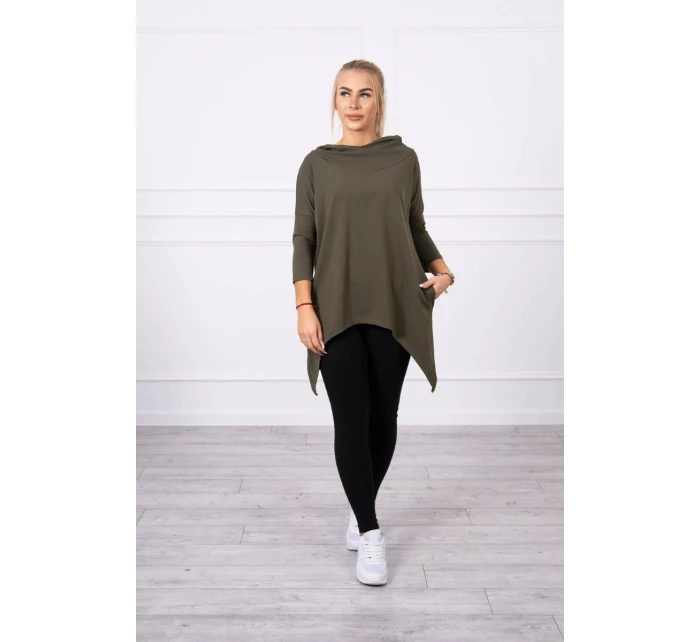 Blúzka s potlačou krídla khaki Blúzka s potlačou krídla khaki