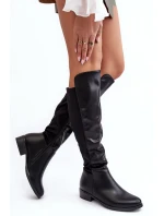 Dámské kožené kotníkové boty  černé model 21640743 - S.Barski