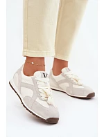 Semišové Dámské Tenisky model 22073044 Šedé - VINCEZA