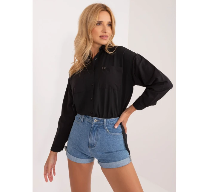 BA KS 0317 košeľa.76 čierna farba BA KS 0317 košeľa.76 čierna farba