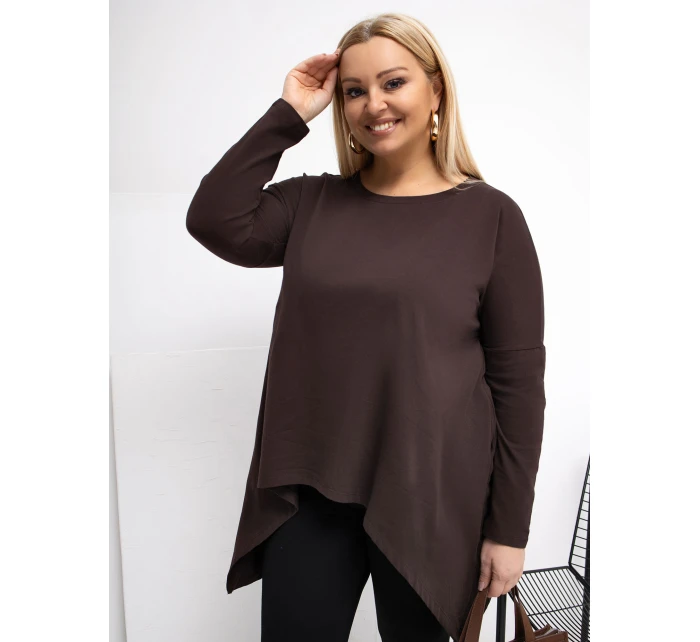 Bluzka RV BZ model 21870807 ciemny brązowy - FPrice