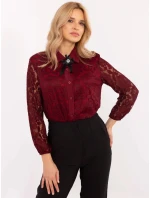 Dámska košeľa MI KS C242.16X Bordeaux - FPrice Dámska košeľa MI KS C242.16X Bordeaux - FPrice