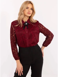 Dámska košeľa MI KS C242.16X Bordeaux - FPrice