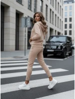 Dámska tmavobéžová tepláková súprava MIGEL FashionStreet AY1086
