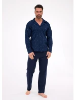 pyžamo model 21259220 délka/r S2XL pánské rozepínací - Cornette pyžamo model 21259220 délka/r S2XL pánské rozepínací - Cornette