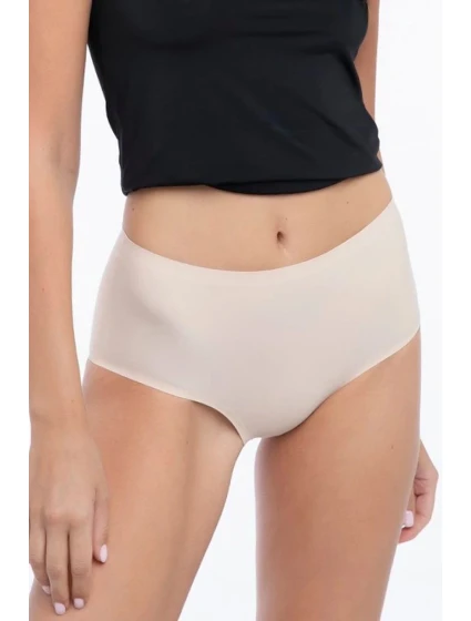 Dámske jednoduché béžové maxi nohavičky - JULIMEX