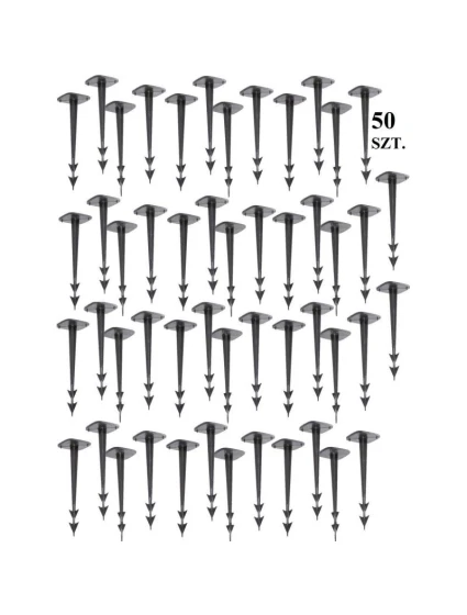 HARPOON PEG PINS HIGH 12.5CM 50 SHEET detské