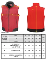Result R 123X 3-vrstvá softshellová vesta 30.123X red/black