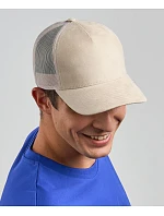 Atlantis Headwear Rapper Suede-S 5-panelová truckerová čiapka 33.0261 stone Atlantis Headwear Rapper Suede-S 5-panelová truckerová čiapka 33.0261 stone