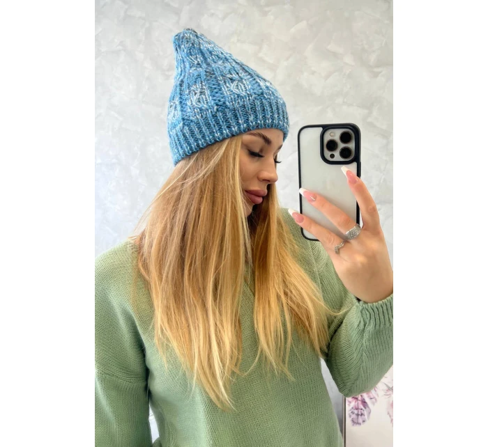 Fleecová čepice Melisa K241 modrá