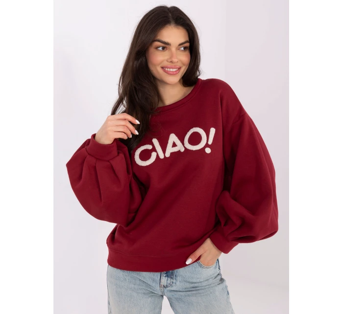 Bluza RV BL model 21766195 bordowy - FPrice Bluza RV BL model 21766195 bordowy - FPrice