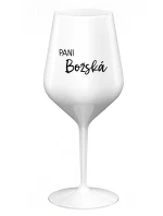 PANI BOŽSKÁ - biely nerozbitný pohár na víno 470 ml PANI BOŽSKÁ - biely nerozbitný pohár na víno 470 ml