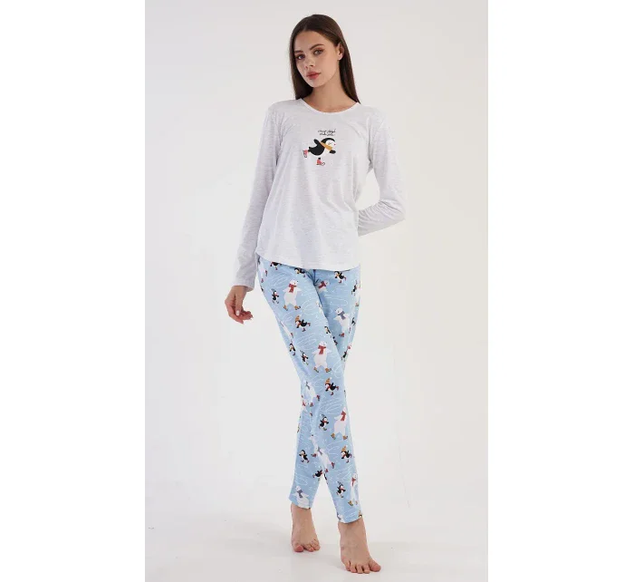 Dámske pyžamo dlhé Tučniak na ľade